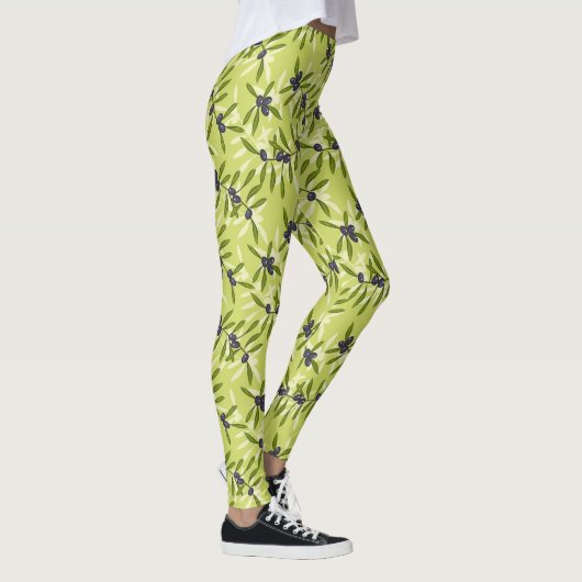 Leggings Motif d'olive (Droite)