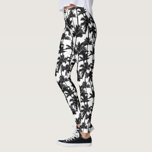 Leggings Motif d'ombre Palm Tree (Gauche)