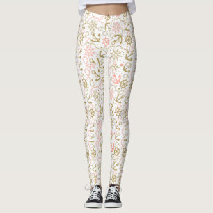 Leggings Motif d'or d'Ancre