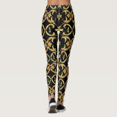 Leggings Motif d'or noir (Dos)