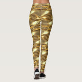 Leggings Motif doré captivant (Dos)