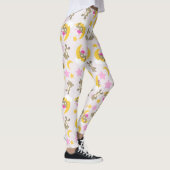 Leggings Motif D'Ours, Nounours, Mignons Ours, Étoiles (Droite)
