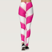 Leggings Motif doux rose mignon de sucre de canne (Dos)