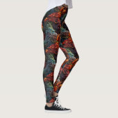 Leggings Motif Dragons Multicolores (Droite)