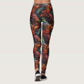 Leggings Motif Dragons Multicolores (Dos)