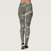 Leggings Motif du Camouflage des Chevaux sauvages (Dos)