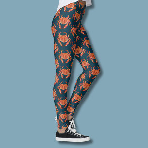 Leggings Motif du crabe côtier