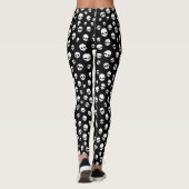 Leggings Motif du crâne blanc (Dos)