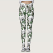 Leggings Motif du désert de Cactus (Devant)