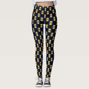 Leggings motif du drapeau À damiers Barbade