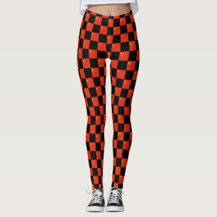 Leggings motif du drapeau À damiers Chine