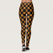 Leggings motif du drapeau À damiers Ouganda (Dos)