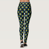 Leggings motif du drapeau À damiers Suède (Dos)