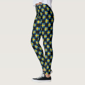 Leggings motif du drapeau À damiers Suède (Gauche)