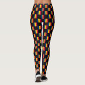 Leggings motif du drapeau À damiers Tchad (Dos)