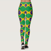 Leggings Motif du drapeau brésilien (Dos)