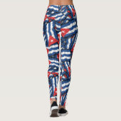 Leggings Motif du drapeau cubain (Dos)
