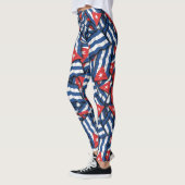 Leggings Motif du drapeau cubain (Gauche)