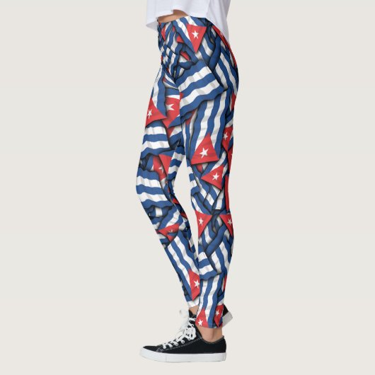 Leggings Motif du drapeau cubain (Gauche)