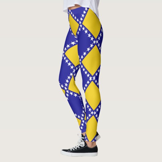 Leggings Motif du drapeau de Bosnie (Gauche)