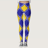 Leggings Motif du drapeau de Bosnie (Devant)