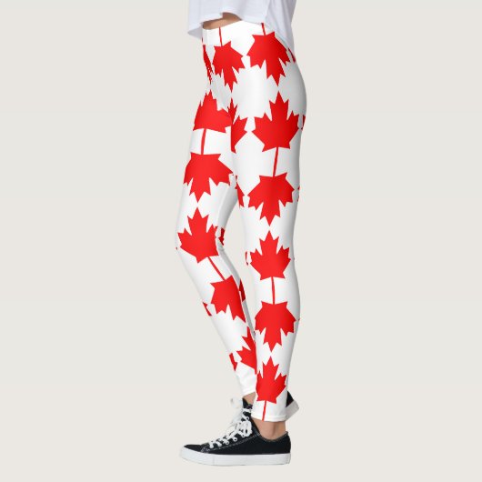 Leggings Motif du drapeau du Canada (Gauche)