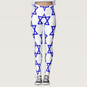 Leggings Motif du drapeau israélien (Devant)