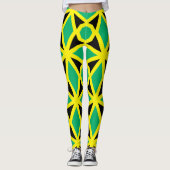 Leggings Motif du drapeau jamaïcain (Devant)