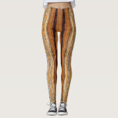 Leggings Motif du grain de bois   (Devant)