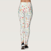 Leggings Motif du jardin de fleurs Pastel (Dos)