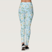 Leggings Motif du jardin fleuri Pastel Daisy (Dos)