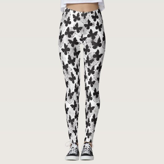 Leggings motif d'un papillon (Devant)