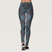 Leggings Motif écossais de MacKay Blue Tartan Plaid (Dos)