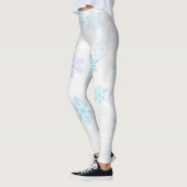 Leggings Motif élégant de flocon de neige (Gauche)