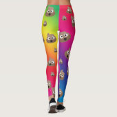 Leggings Motif Emoji Casse-Ciel (Dos)