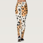 Leggings Motif Empreinte de léopard Abstrait moderne (Dos)