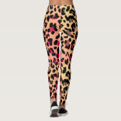 Leggings Motif Empreinte de léopard dynamique de style Miam (Dos)