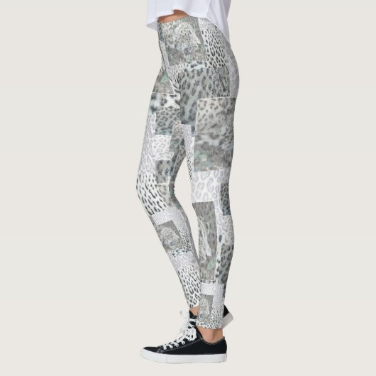 Leggings Motif Empreinte de léopard Leging (Gauche)
