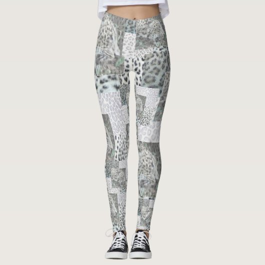 Leggings Motif Empreinte de léopard Leging (Devant)