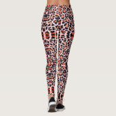 Leggings Motif Empreinte de léopard naturel (Dos)