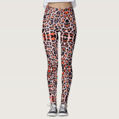 Leggings Motif Empreinte de léopard naturel (Devant)