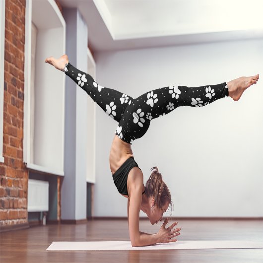 Leggings Motif Empreinte de patte