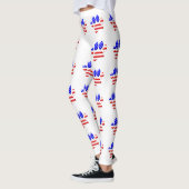 Leggings MOTIF Empreinte de patte du Drapeau américain (Gauche)