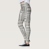 Leggings Motif en bois transparent (Gauche)
