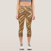 Leggings - Motif en brique jaune (Recto)