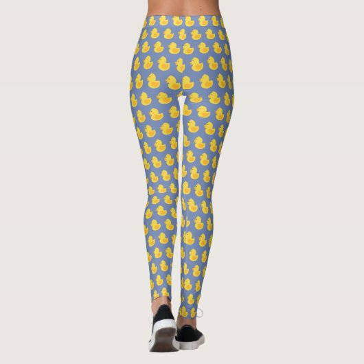 Leggings Motif en caoutchouc jaune (Dos)