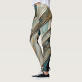 Leggings Motif en marbre (Gauche)