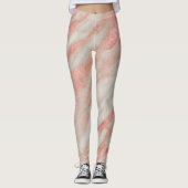 Leggings Motif en marbre Abstrait rose glam (Devant)