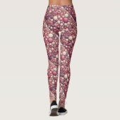 Leggings Motif en marbre de mosaïque rose (Dos)