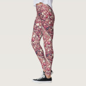 Leggings Motif en marbre de mosaïque rose (Gauche)